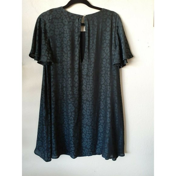 Show Me Your MuMu Jenner Dress Cheetah animal print Charcoal Gray slinky Size Sm - Picture 2 of 6